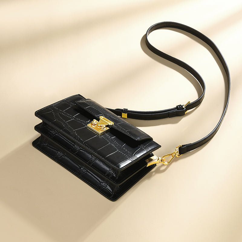 Sac à main pour femmes Louis Schwab Minimalist Compact Pourtant un petit carré moderne et sophistiqué
