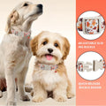 Collier de chien d'automne réglable avec charme Feuille d'érable - Collier de tissu souple durable pour petit moi