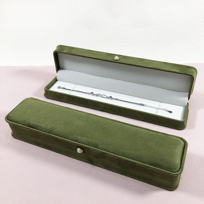 Fashion Flannel Étanche boîte à bijoux Pearl Buckle