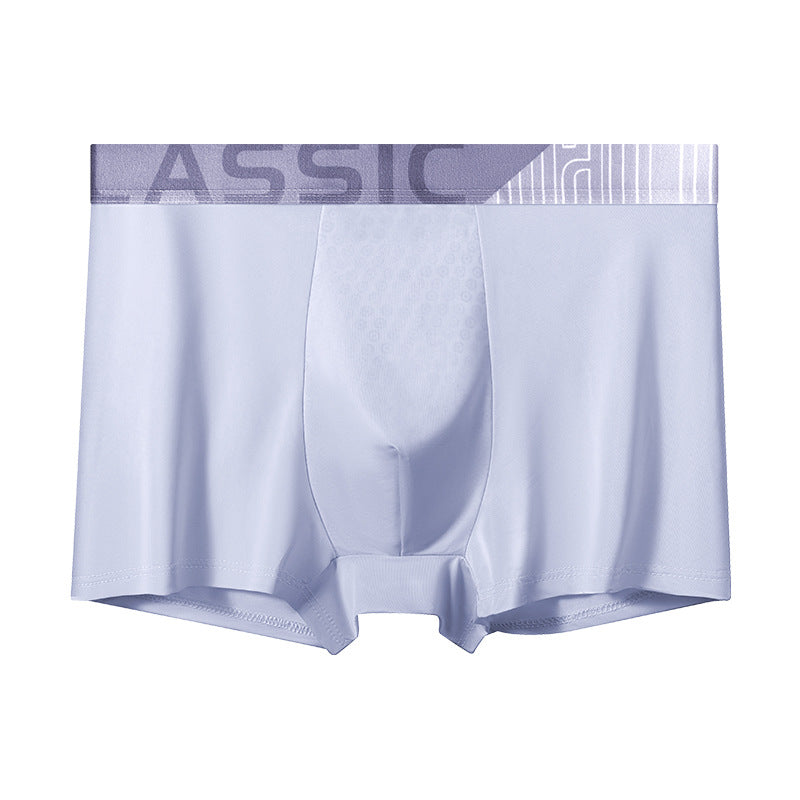 Slip de boxeur en soie de glace homme respirant