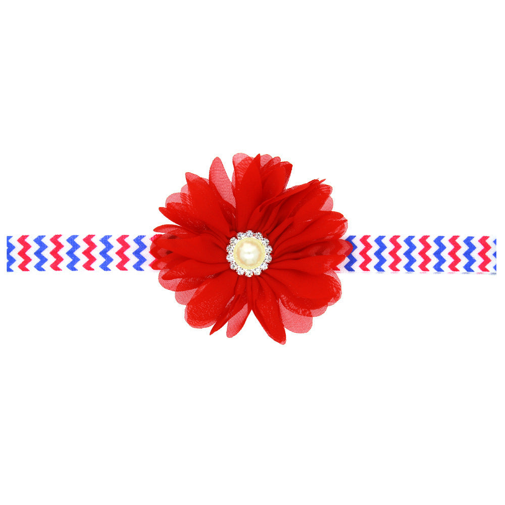 Bandeau de Rose rayée pour enfants