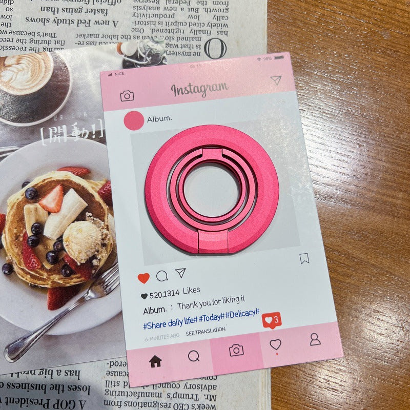 Porte-téléphone magnétique triple double anneau
