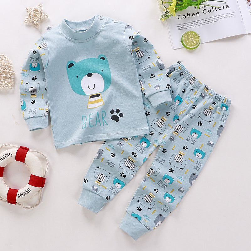 Costume pour enfants Pure Cotton Vêtements pour bébés Vêtements de salon chauds Vêtements d'automne Vêtements pour enfants