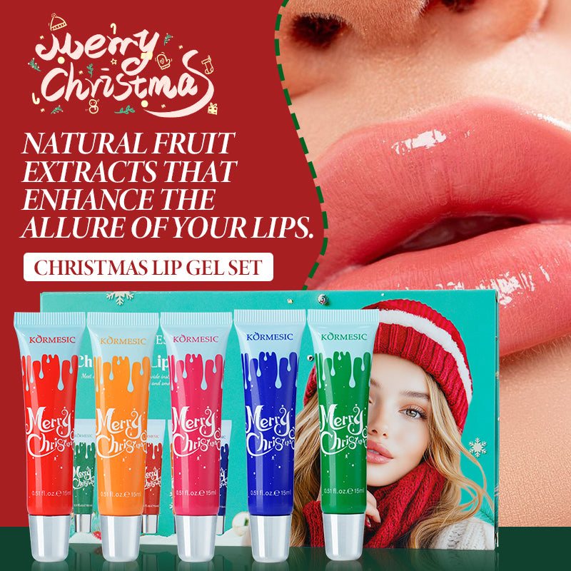 KORMESIC gel à lèvres de Noël set exclusivement pour le commerce extérieur 15ml-15ml-15ml-15ml