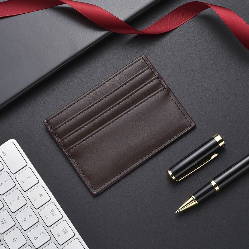 Porte-cartes en cuir ultra mince