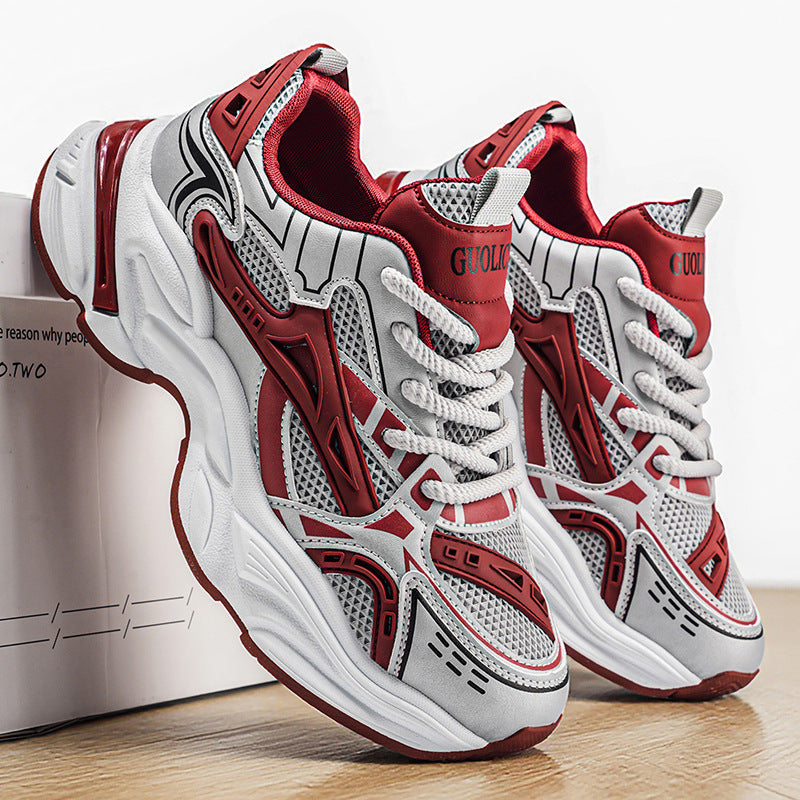 Mesh respirant polyvalent sneakers occasionnels mode Et augmenter la hauteur