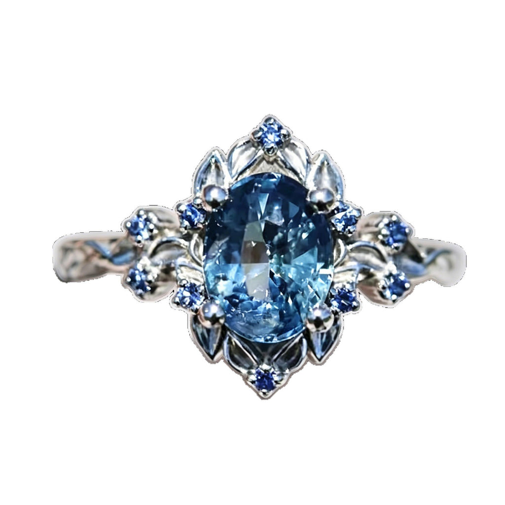 Bague en cuivre personnalisée avec incrustation Zircon