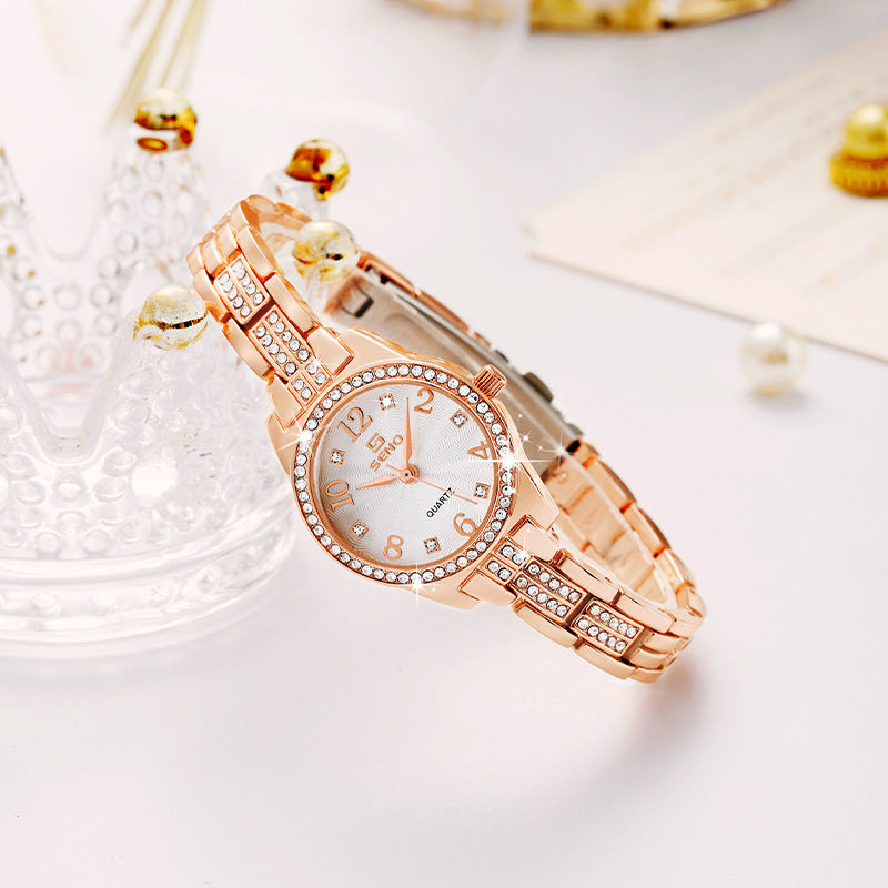 Mode Imperméable Bijoux Femme Buckle Quartz Montre