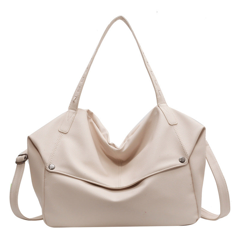 Élégant sac de navette Chic texturé épaulette
