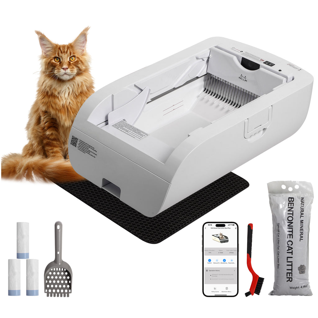 Smart Cat Litter Box Cat Litter Box Ouverture large