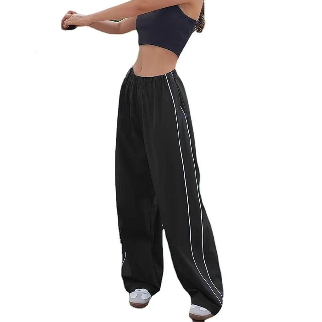 L'été des femmes arrivée Unique cordon latéral Casual élastique taille multi couleur pantalons longs