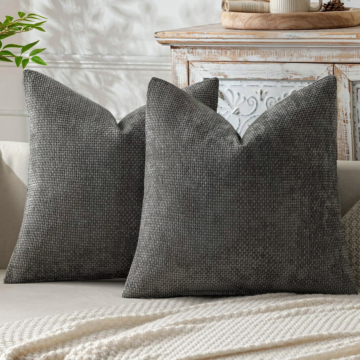 Plain Knitted Solid Color Soft Soap Bubble Pillow