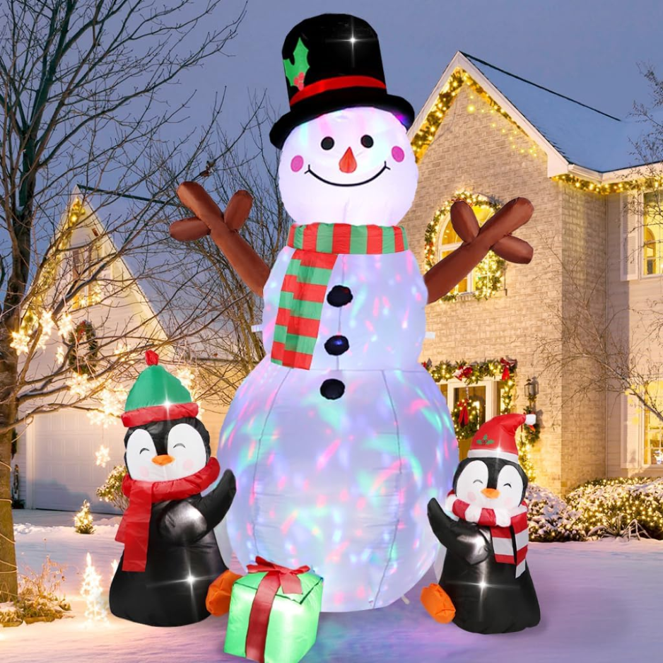 Décorations de Noël en plein air pour Snowman Yard 6FT