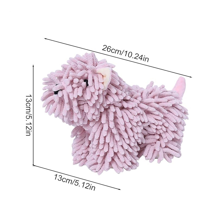 Serviette en forme de chiot mignon