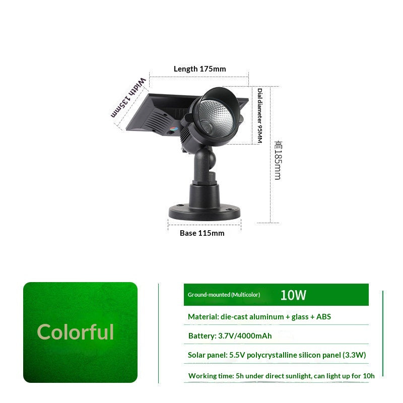Ultra-bright Waterproof Outdoor Solar Powered Lawn Stake Landscape Light