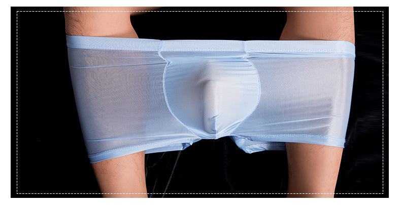 Huile Glossy U Convex Ultra-mince transparent homme confortable stretch Short
