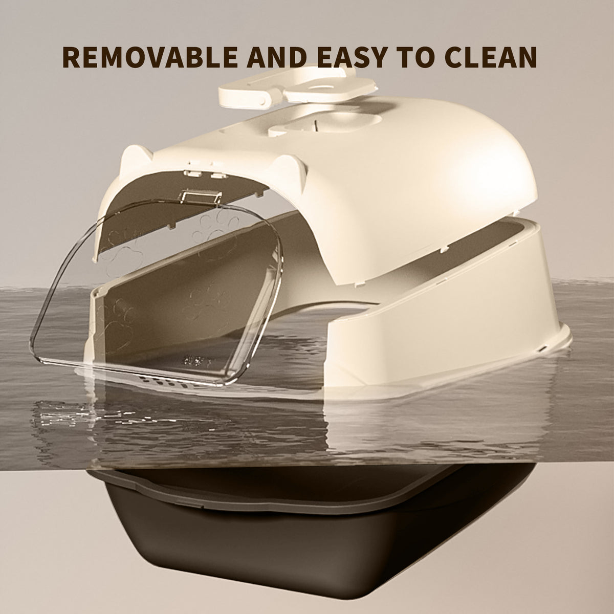 Self-contained only---Portable Litter Box