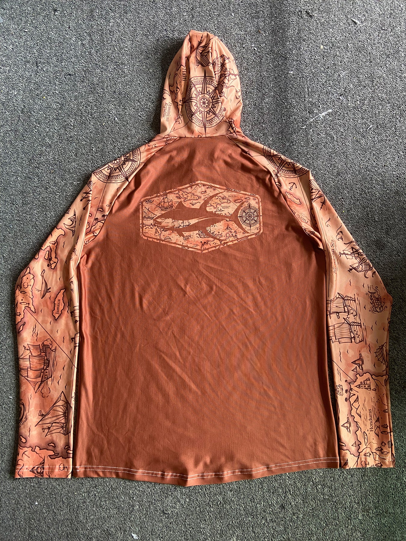 Pêche Hoodie UPF 50 anti UV Sailing Shirt Surf d'été Hommes Long Sleeve Hunting Jersey