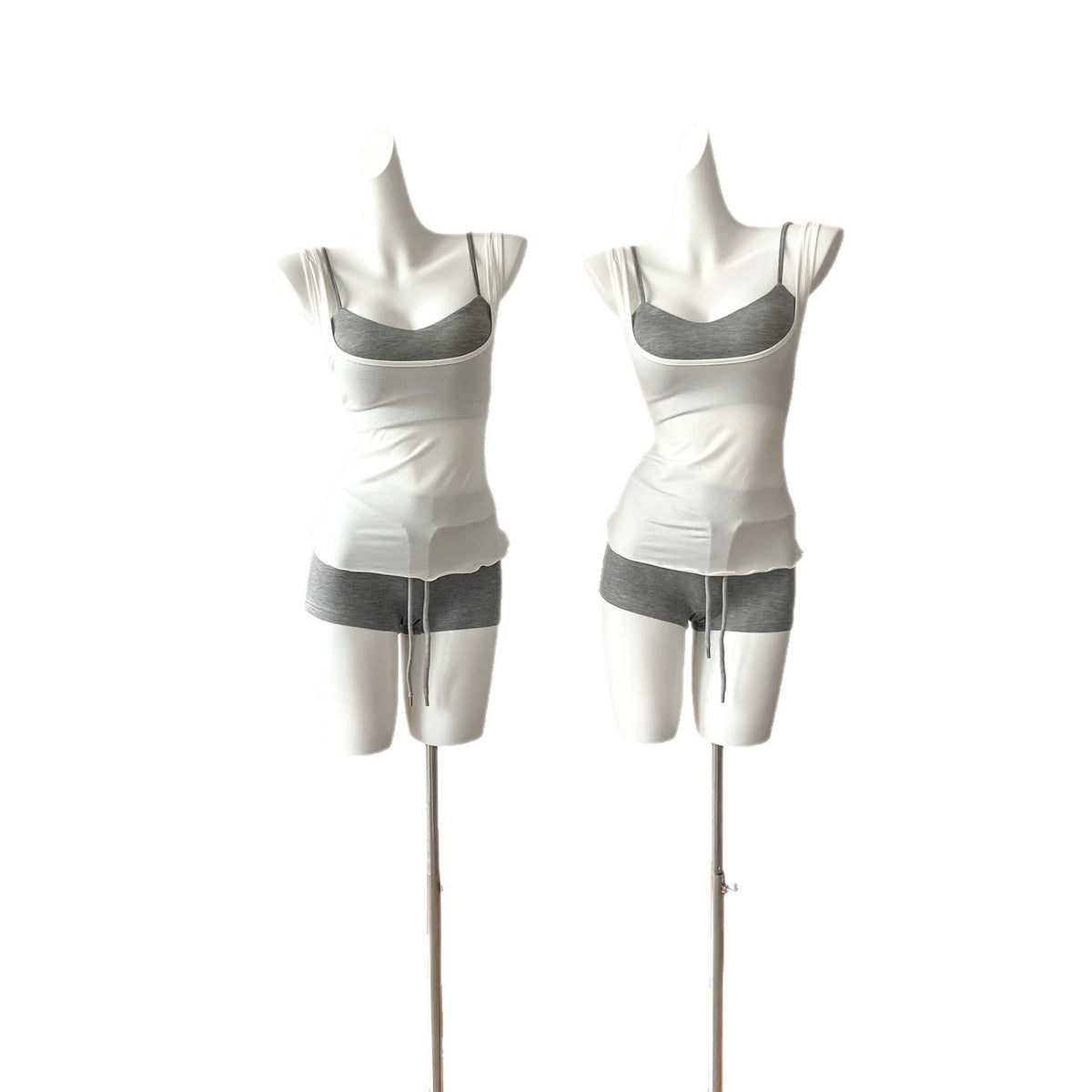 Ensemble de camisoles en deux parties, en couleurs, doux et sexy