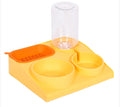 Animal Nourriture d'eau potable-jaune-PP-1 pièce