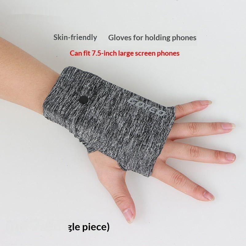 Téléphone de course Armband Gants de sport de plein air