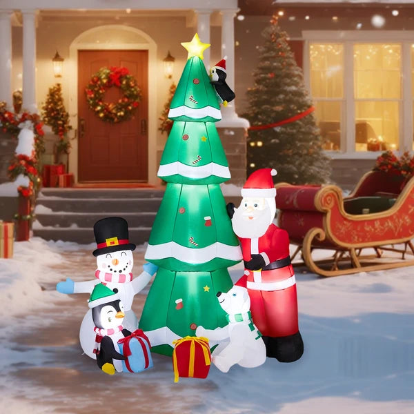 7.5FT Décoration gonflable de Noël éclairée