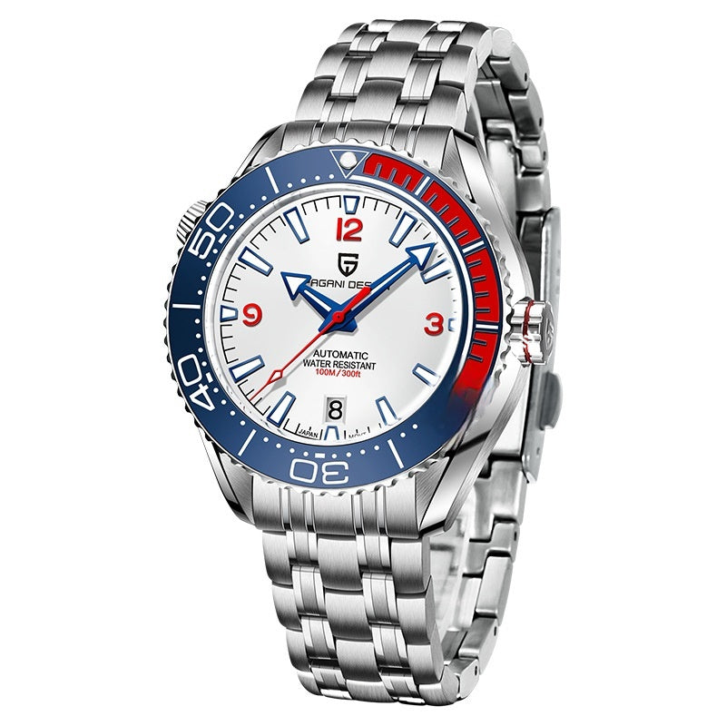 Lunette de montre numérique rotative de mode Lumineux hommes montre mécanique