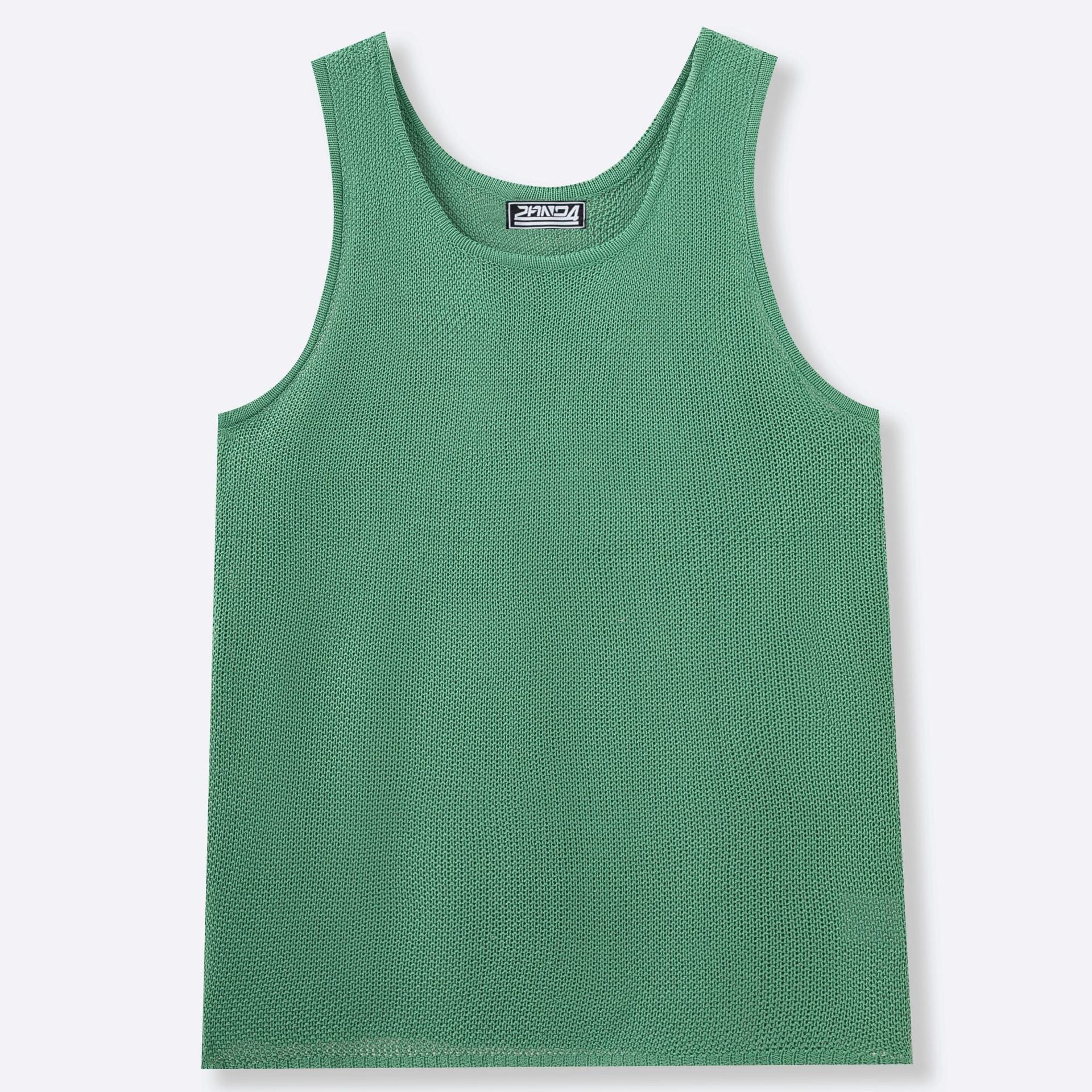 American Vintage Plus Taille Occasion Knit Hollow Out Tank Tops Pour Hommes Summer Fitness Direct F