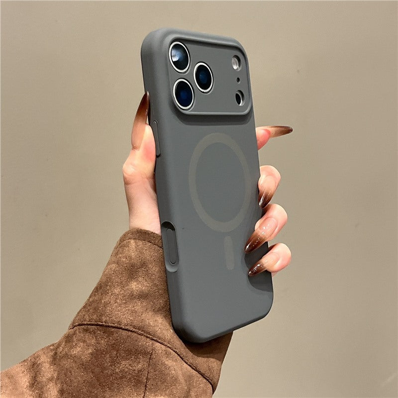 Boîtier de téléphone magnétique en silicone liquide