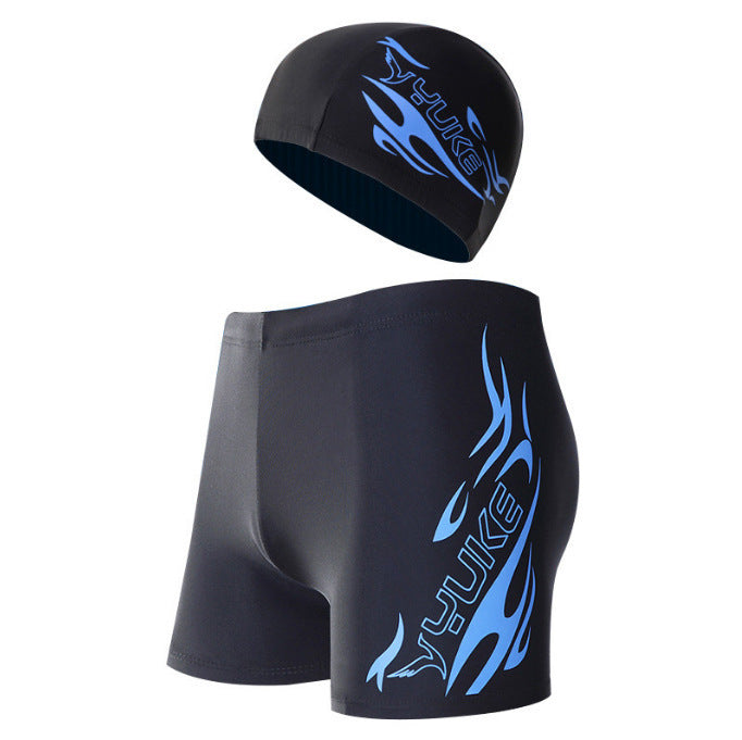 Boxer homme Natation Trunks Plus Taille maillot de bain Casquette