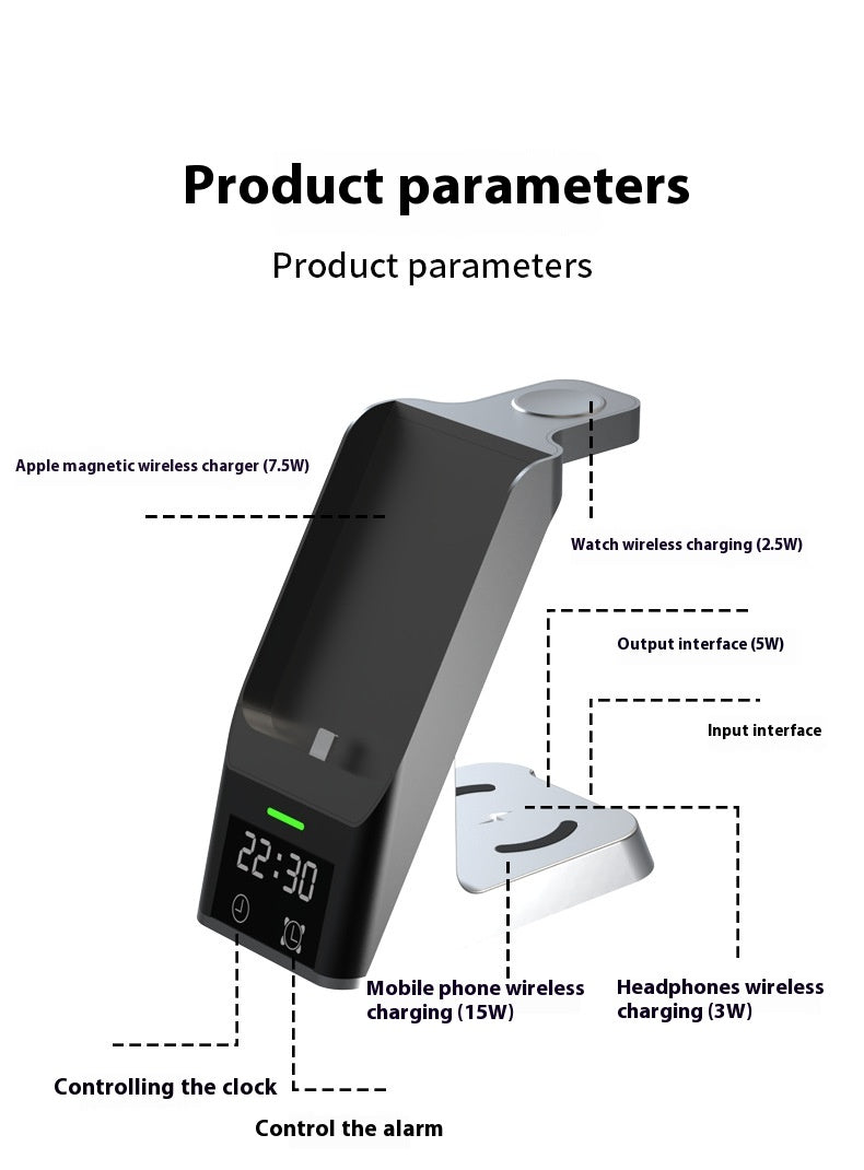 Chargeur sans fil multifonctionnel six en un