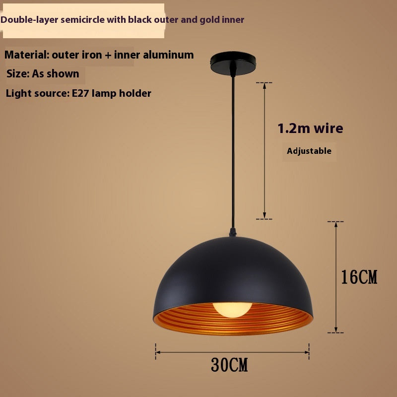 Style industriel Bureau de personnalité créative Chandelier