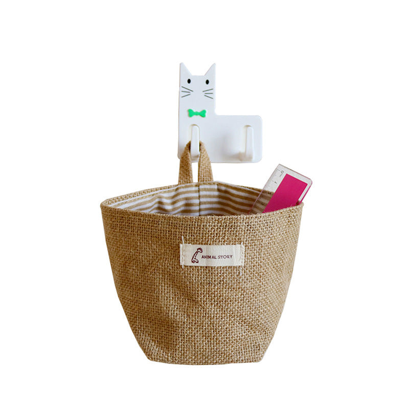 Sac de rangement jute créatif