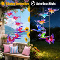 1Pc 2Pcs Quantité Options Vent de papillon solaire Chime 7 Couleur Changement de vent Chime pour Outsi