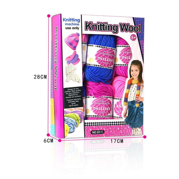 Kit de bricolage pour enfants outil de tricotage à la main pour chapeaux écharpes et chaussettes