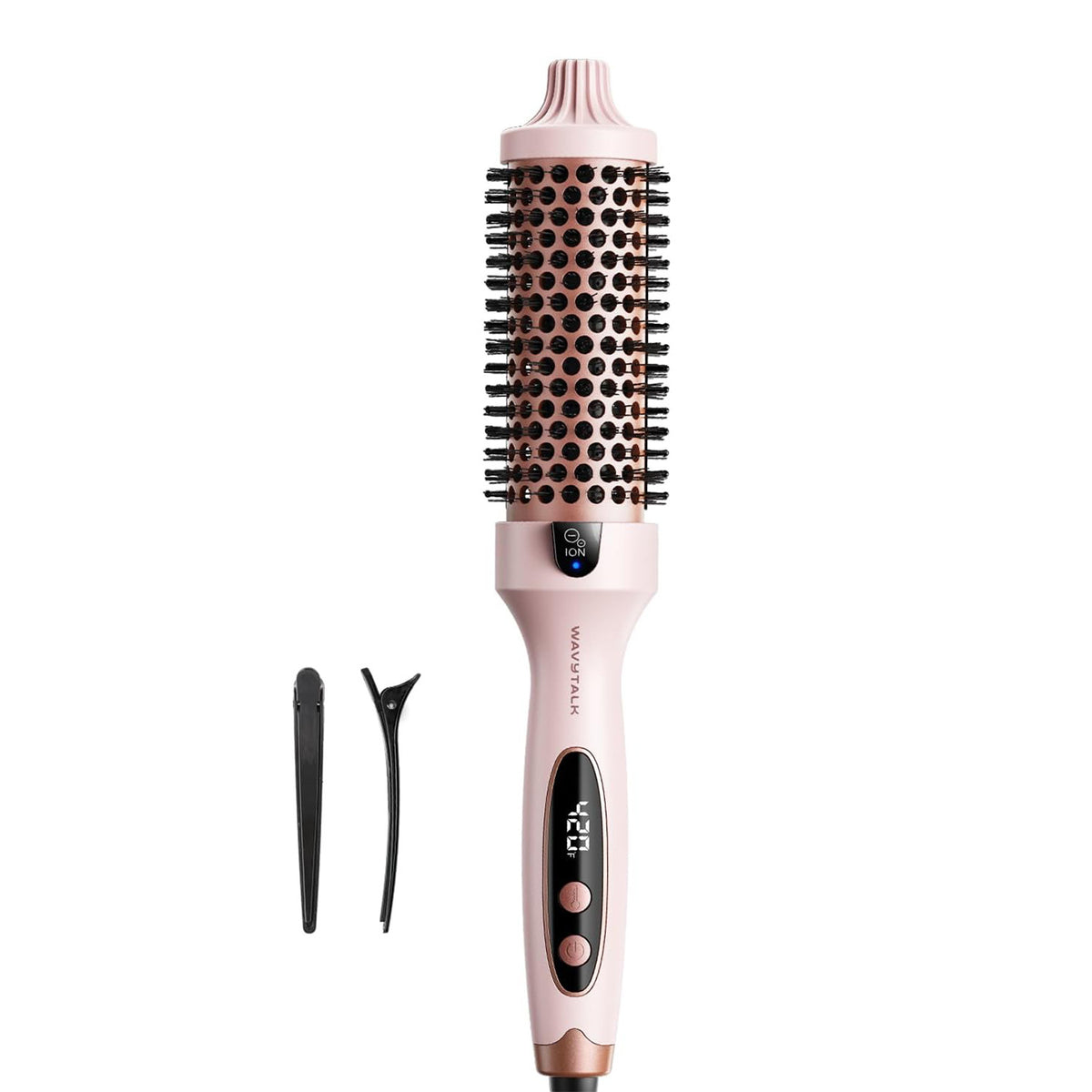 Curly hair comb and hair clip set