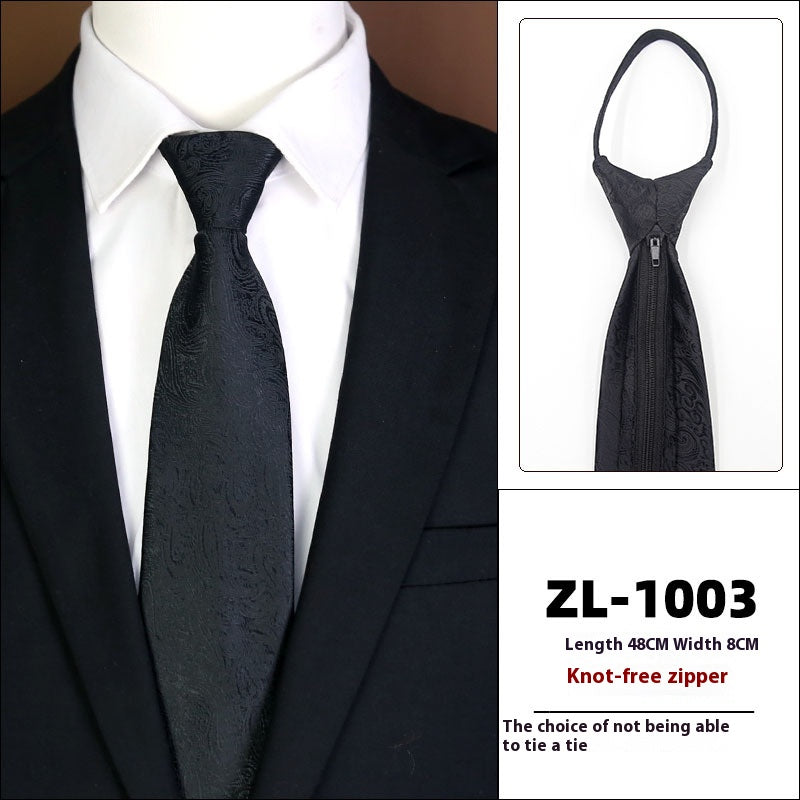 L'usure formelle pour hommes Business Zipper Tie-free