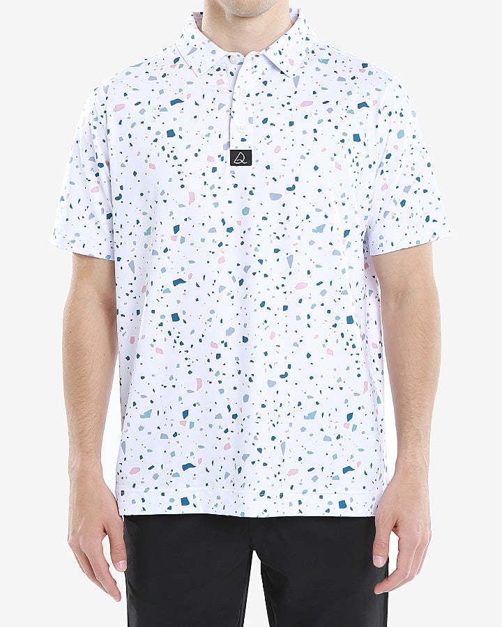 Polo de golf imprimé homme - Casual Short Sleeve Sports Top pour les activités de plein air