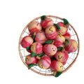 Nepal Laine fait main Felt Peach Fruit Porte-clés cadeau pendentif