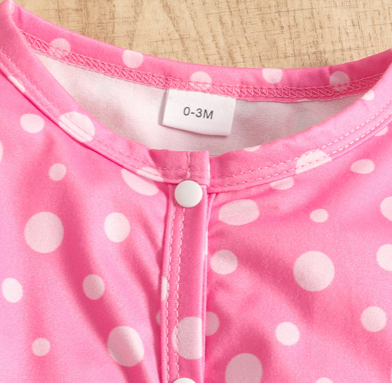 Baby Girls' Spring/Fall Thin Footed Onesie