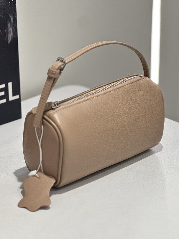 Sac de support de stylo à épaule populaire personnalisable en cuir de vache de couche supérieure pour les femmes