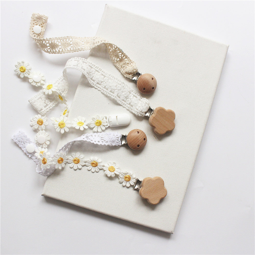 Ins Baby Pacifier Clip dents Colle chaîne anti-perte