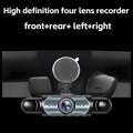 Surveillance de quatre lentilles Dash Cam HD avec caméra de vision arrière