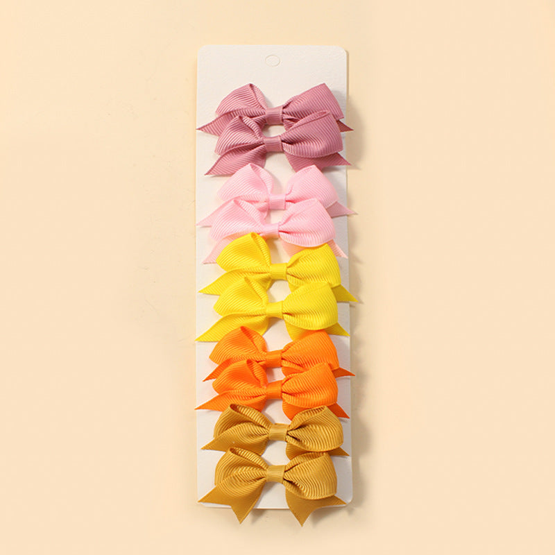 Vêtements de tête pour bébés Cheveux épingles Ornements pour enfants Bow Accessoires pour femmes