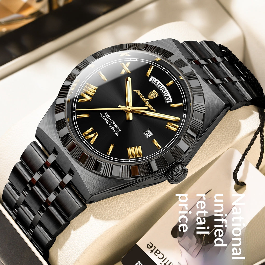 Trendy montre imperméable de nuit pour hommes