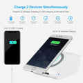 Chargeur sans fil Qi 10400mAh Power Bank 5W Chargeur sans fil Pad 2.1A Port USB Charge Porta