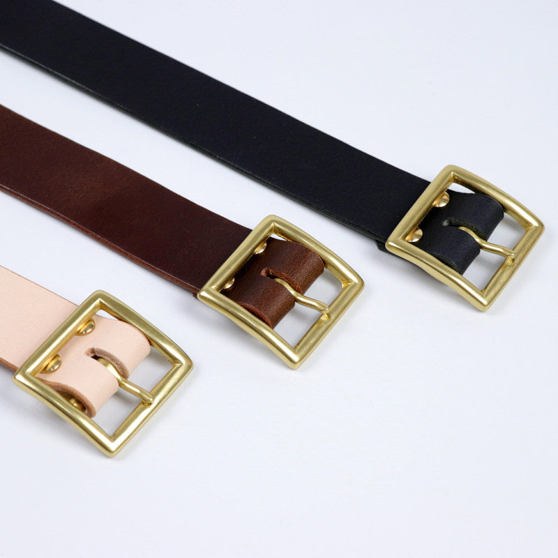 Amekaji Pure Copper Fabric Retro Industrial Style Japonais ceinture de caractère