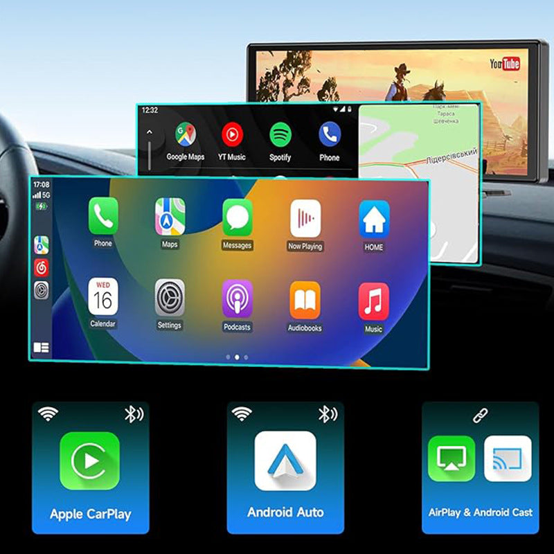 1026 pouces écran tactile complet tout-en-un appareil de navigation de voiture avant et arrière double enregistrement