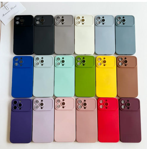 Boîtier de téléphone approprié Grande fenêtre Silicone résistant à la chute Étui de protection