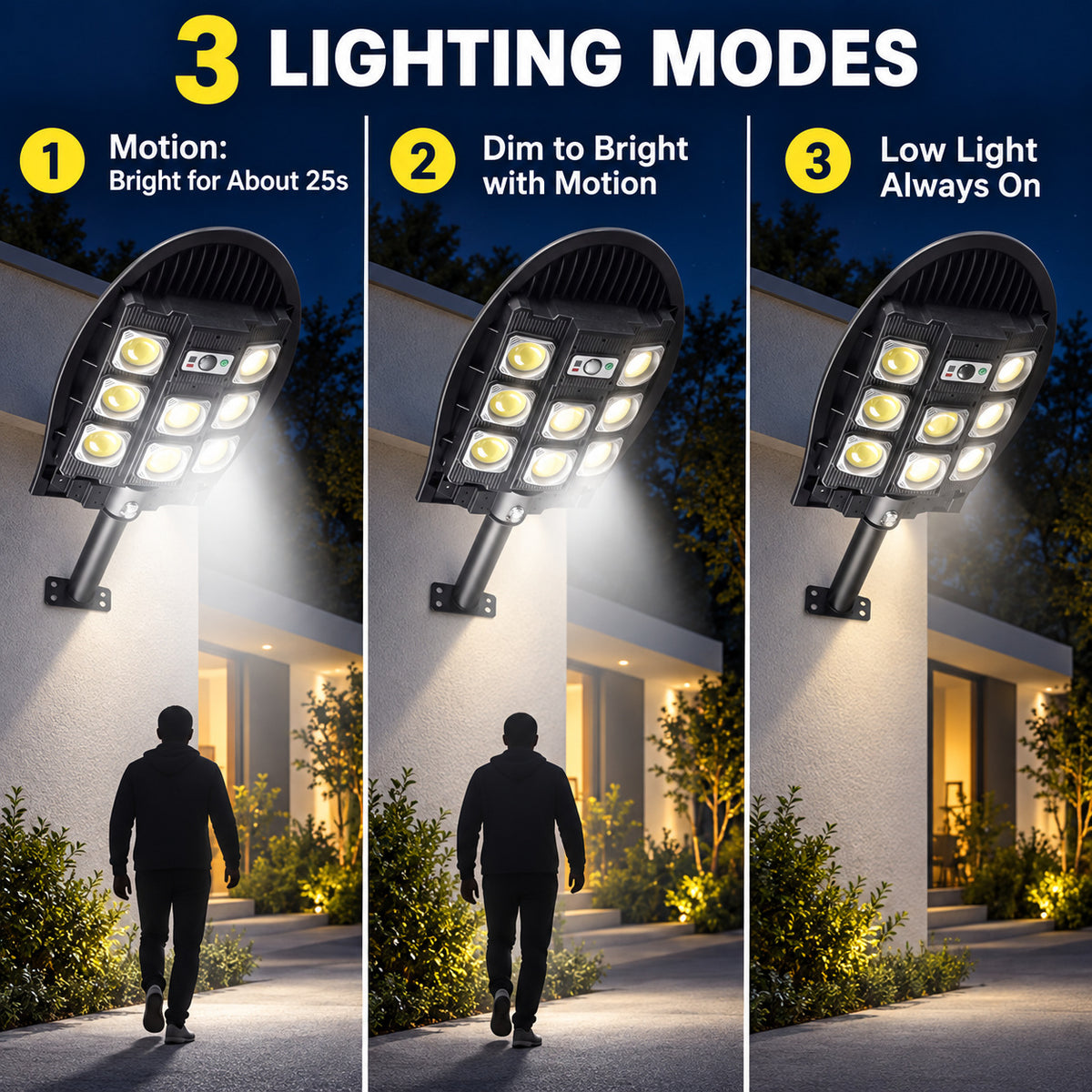 Solar Powered Motion Sensor COB Garden Light W7102B 3 Green For Yard Decoration LED Landsc